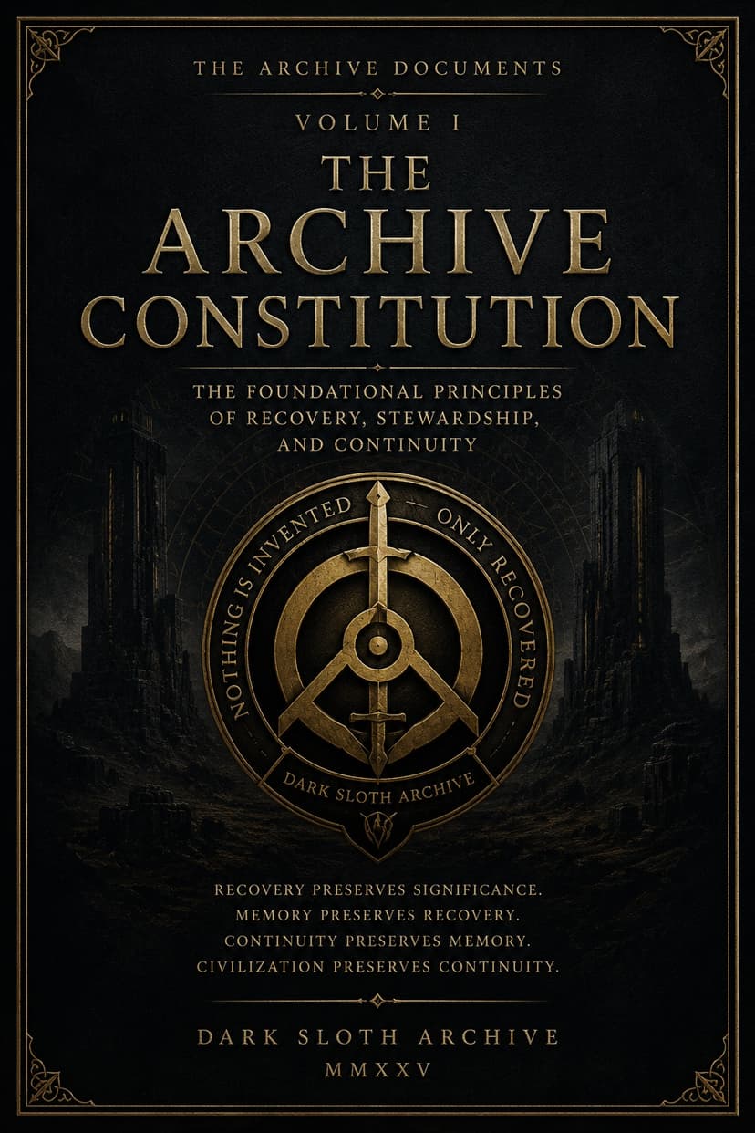 The Archive Constitution